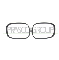 KIT MARCOS FARO ANTINIEBLA NEGRO LISO PARA IMPRIMAR (DERECHA+IZQUIERDA)