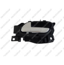 Manecilla Interior Delantera Izquierda  Con Palanca Cromada-Escudo Negro Peugeot Rcz 2010-&gt;