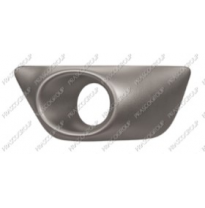 Rejilla Izquierda Paragolpes Granulada Plata Con Agujero Antiniebla