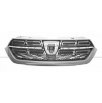 REJILLA NEGRA CON MOLDURA CROMADA