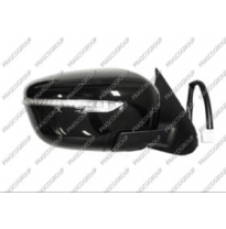 Retrovisor Derecho Electrico-Negro-Termico-Con Piloto-Abatible Electricamente-Convexo/Cromado