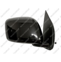 Retrovisor Dch Manual Negro Convexo Cromado  Navara 05&gt;