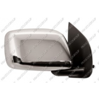Espejo Derecho-Manual-Negro-Convexo/Cromado-Con Carcasa Cromada Nissan Navara 2005-&gt;