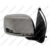 Espejo Derecho Electrico-Negro-Convexo/Cromado Con Carcasa Cromada Nissan Navara 2005-&gt;