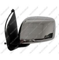 Espejo Izquierdo-Electrico-Negro-Convexo/Cromado-Con Carcasa Cromada Nissan Navara 2005-&gt;