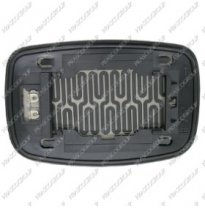 Cristal + Soporte Dch Convexo Calefactado Cromado Fiesta 96