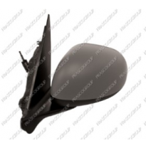 Retrovisor Izq  Manual Para Pintar Asferico Convexo Cromado 500l 12