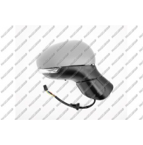 Retrovisor Derecho Electrico-Calefactado-Imprimado-Con Sonda-Con Piloto-Abatible Electricamente-Convexo/Cromado-10 Pines