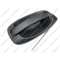 Maneta Exterior Delantera Izquierda Negra-Sin Llave Peugeot Bipper 2008->