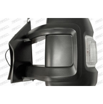 Retrovisor Izquierdo-Electrico-Negro-Termico-Con Piloto-Brazo Largo-Con Sonda-Convexo/Cromado