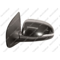Espejo Izquierdo Electrico Negro Con Piloto Convexo/Cromado
