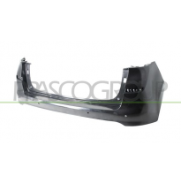 PARAGOLPES TRASERO NEGRO-LISO A IMPRIMAR-CON AGUJEROS SENSORES APARCAMIENTO+SOPORTES