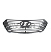 REJILLA NEGRA CON MOLDURA CROMADA