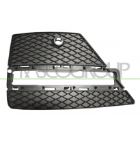 REJILLA IZQUIERDA PARAGOLPES-NEGRA-CON AGUJERO LUZ DIURNA LED-CON AGUJEROS SENSORES APARCAMIENTO+SOPORTES MOD. AMG