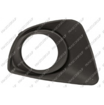 Rejilla Derecha Parachoques-Granulada-Negra Con Agujeros Antiniebla