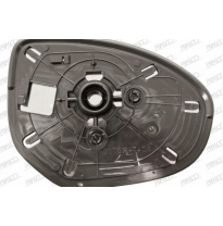 Cristal + Soporte Izq Convexo Cromado