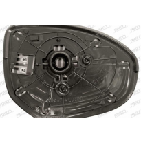 Cristal + Soporte Izq Convexo Calefactado Cromado