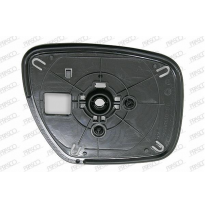 Cristal + Soporte Izq Convexo Cromado