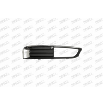 Rejilla Derecha Paragolpes-Negra-Con Agujeros Antiniebla-Con Moldura Cromada