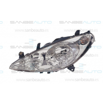 Peugeot 307 01-*Faro Izq Con Regulacion. Electrico Sin Agujero Antiniebla
