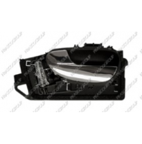 Manecilla Interior Trasera Izquierda  Con Palanca Cromada-Escudo Negro Peugeot 307 2001-&gt;