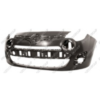 Paragolpes Delantero Negro Liso a Imprimar Con Agujeros Antiniebla  Con Soporte Rejilla