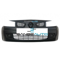 Renault Megane 06-*Paragolpes Delantero Negro Liso (Para Pintar) Sin Agujeros Antiniebla