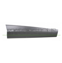 MOLDURA PUERTA DELANTERA DERECHA NEGRA GRANULADA CON AGUJEROS PERFIL