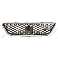 Rejilla Negro Brillante Con Marco Cromada Seat Ibiza 2012-&gt;