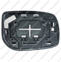 Cristal + Soporte Izq Convexo Cromado Yaris 06&gt;