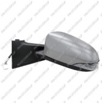 Retrovisor Izq  Para Pintar Con Piloto Convexo Cromado Yaris 11