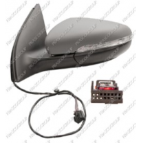 Espejo Izq -Electrico.-Termico.-Abatible.-Imprimado.-11 Pines Volkswagen Golf 2008-&gt;