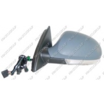 Retrovisor Izq Electrico Calefactado Imprimado  Con Piloto - Con Luz De Cortesia -Abatible Electricamente Asferico Volkswagen Pa