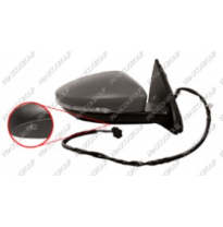 Espejo Derecho Electrico-Termico-Imprimado-Con Sonda-Con Luz Cortesia-Convexo/Cromado Volkswagen Passat 2010-&gt;