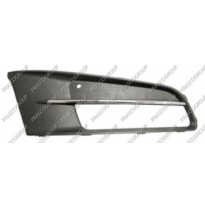 Rejilla Derecha Paragolpes-Negra-Con Agujeros Antiniebla-Abierta  Con Perfil Cromado Volkswagen Sharan 2010-&gt;