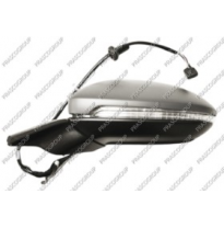 Retrovisor Izquierdo-Electrico-Termico-Imprimado-Con Piloto-Con Luz Cortesia-Abatible Electricamente-Asferico/Cromado 16h9p