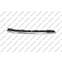 Moldura Izquierda Paragolpes Delantero-Negro-Con Perfil Cromado
