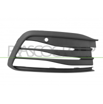 REJILLA DERECHA PARAGOLPES-NEGRA-CON AGUJEROS SENSORES APARCAMIENTO+SOPORTE