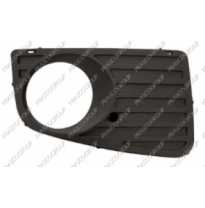 Rejilla Derecha Parachoques-Negra-Con Agujeros Antiniebla-Abierta