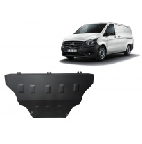 Cubre carter de Acero para Mercedes Clase V W447, 4x2, 1.6 D Año: 2014 - 2025 Grosor: &quot;2.5&quot;mm 4x2, 1.6 D