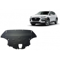 Cubre carter de Acero para Hyundai Kona Año: 2017 - 2023 Grosor: &quot;2&quot;mm Todas las motorizaciones