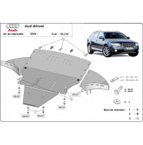Cubre Carter Metalico Audi Allroad 2 - Lateral 2005-2011 Acero 2mm