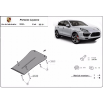 Protección Del Caja De Cambios Porsche Cayenne 2010-2018 Acero 2,5mm