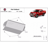 Protección Del Radiador Fiat Fullback 2016-2018 Acero 2,5mm