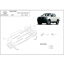 Protección De Caja De Cambios Y Diferencial Toyota Hilux 2000-2004 Acero 3mm