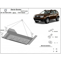 Protección Para Egr, System Stop&amp;go Dacia Duster 2014-2017 Acero 2mm