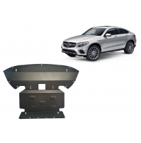 Cubre carter de Acero para Mercedes GLC Coupé X253 Año: 2015 - 2022 Grosor: "2.5"mm Todas las motorizaciones
