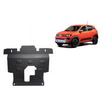Cubre carter de Acero para Dacia Spring Año: 2024 - 2025 Grosor: &quot;2&quot;mm Todas las motorizaciones