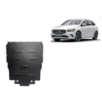 Cubre carter de Acero para Mercedes CLA C118 Año: 2019 - 2025 Grosor: "2"mm Todas las motorizaciones