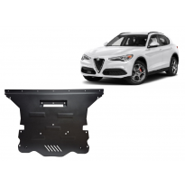 Cubre carter de Acero para Alfa Romeo Stelvio Año: 2016 - 2025 Grosor: &quot;2&quot;mm Todas las motorizaciones